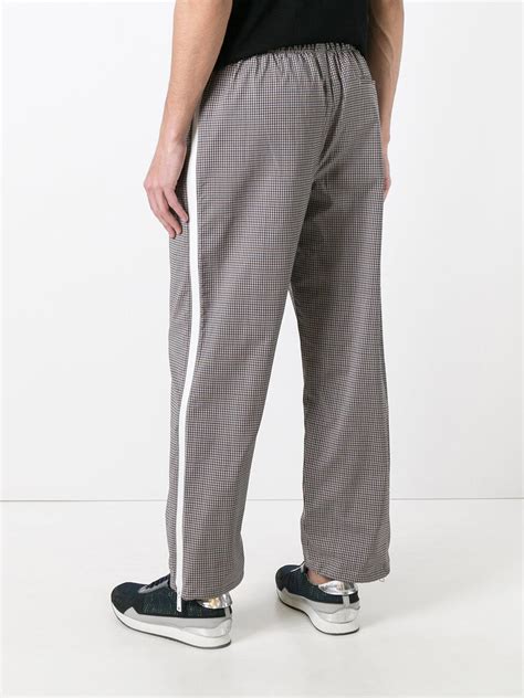 prada straight track pants.